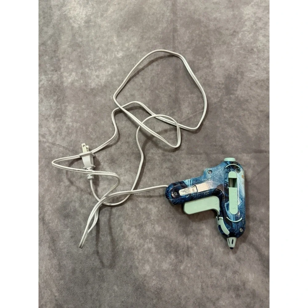 Blue Mini Corded Hot Glue Gun, Glue Gun Tool with Cord